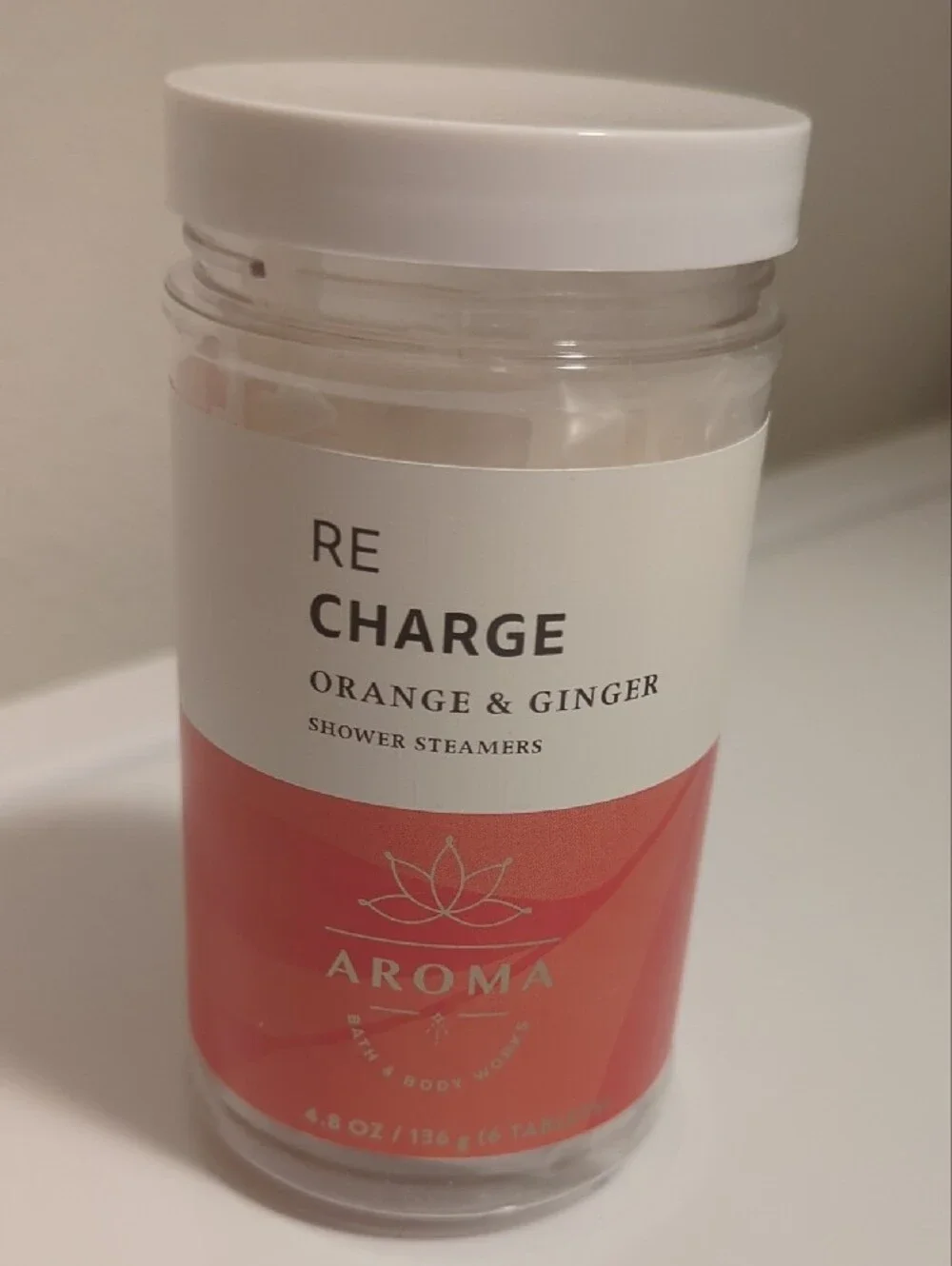 Bath & Body Works RE CHARGE Orange & Ginger Body Wash Duo with White Caps